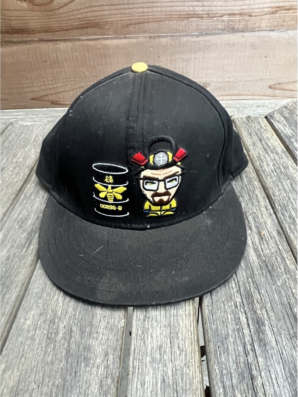 Breaking Bad Licensed Snapback Hat Black Yellow Heisenberg 2014 Sony